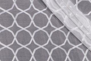 Tempo Weighted Sheer Drapery Fabric in Veil