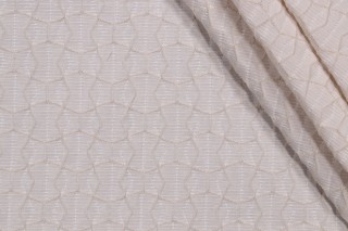 Sydney Embroidered Decorator Fabric in Beige