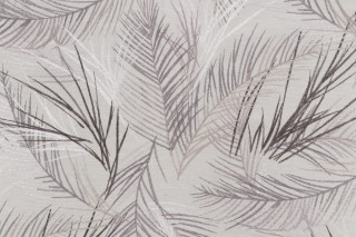 Adeline Embroidered Drapery Fabric in Fog