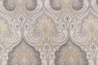 Kravet Latika Printed Linen Drapery Fabric in Limestone CLOSEOUT