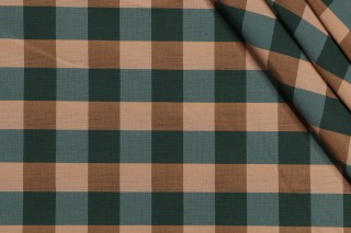 Scalamandre Silk Check Decorator Fabric in Emerald 