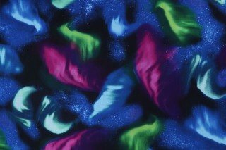 Fabrics of SoHo Winter Light - Aurora Sky Printed Cotton Craft Fabric in Night for Timeless Treasures 