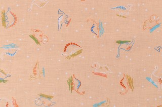 Robert Kaufman Dino Darlings SRKD-22510-149 Printed Cotton Craft Fabric in Apricot 