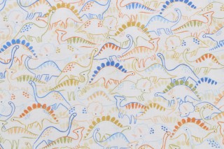 Robert Kaufman Dino Darlings SRKD-22509-284 Printed Cotton Craft Fabric in Bone 