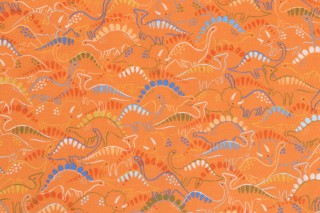 Robert Kaufman Dino Darlings SRKD-22509-285 Printed Cotton Craft Fabric in Ember 