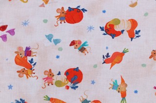 Kathryn Selbert/Advocate Art Forest Feast AKFD-22594-86 Printed Cotton Craft Fabric in Cream for Robert Kaufman 