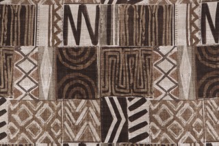 Covington Kenobi Printed Cotton Blend Drapery Fabric in 613-Walnut 