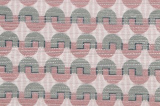 Stef Printed Chenille Upholstery Fabric in Blush