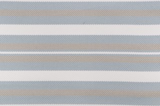 Scalamandre Santorini Stripe Woven Polyolefin Outdoor Fabric in Seagull