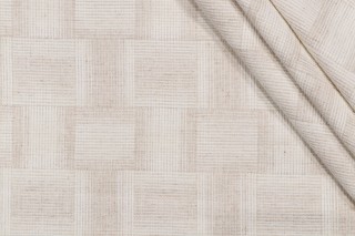 P Kaufmann Nadia Woven Chenille Upholstery Fabric in Flax 