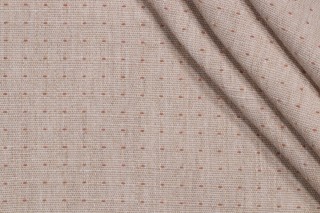 Happy Dot Woven Upholstery Fabric in Clay 