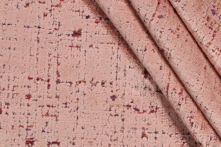 P Kaufmann City Lights Woven Chenille Velvet Upholstery Fabric in Adobe 