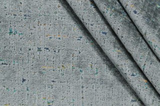 P Kaufmann City Lights Woven Chenille Velvet Upholstery Fabric in Seaglass 