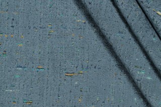 P Kaufmann City Lights Woven Chenille Velvet Upholstery Fabric in Aegean 