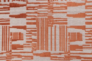 P Kaufmann Madrid Velvet Upholstery Fabric in Terracotta 