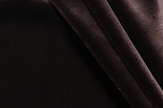 P Kaufmann Empress Velvet Upholstery Fabric in Espresso 