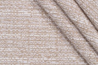 P Kaufmann Kimball Performance Woven Chenille Upholstery Fabric in Coconut 