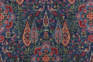 PK Lifestyles Wanderer Printed Cotton Blend Drapery Fabric in Celestial 