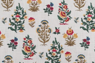 Hamilton Burke Printed Cotton Drapery Fabric in Multi 