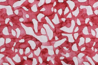 Hamilton Maribella Printed Cotton Drapery Fabric in Berry 