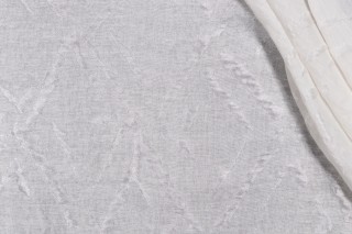 Lino Textiles Mateo Sheer Drapery Fabric in White 
