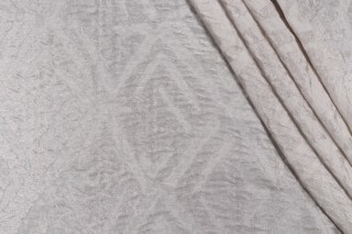Lino Textiles Mateo Sheer Drapery Fabric in Silver 