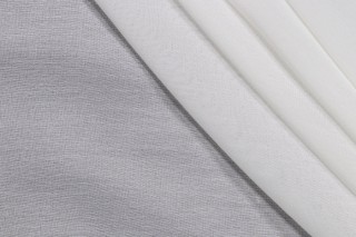 Lino Textiles Anna Woven Sheer Drapery Fabric in Ivory 