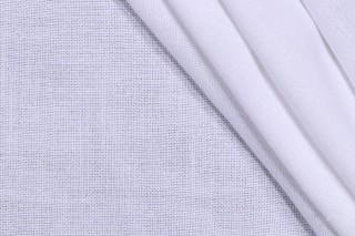 Lino Textiles Savannah Semi-Sheer Drapery Fabric in White 