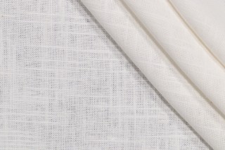 Lino Textiles Babylon Woven Drapery Fabric in Ivory 