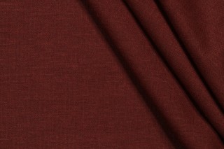 Covington Jefferson Linen Woven Drapery Fabric in 361-Brown Blaze