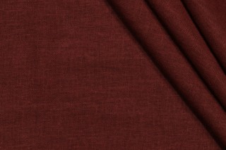 Covington Jefferson Linen Woven Drapery Fabric in 361-Brown Blaze