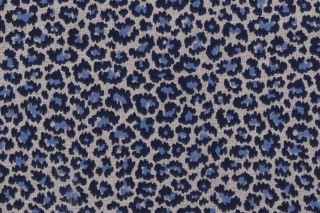 Magnolia Home Animal Kingdom Printed Cotton Drapery Fabric in Navy