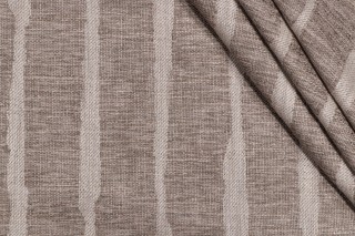 Divine Stripe Woven Upholstery Fabric in Flax