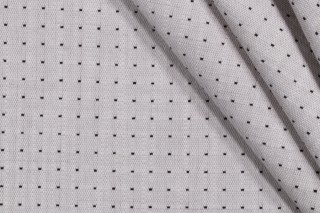 Happy Dot Woven Upholstery Fabric in Newsprint 