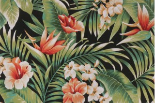 Richloom Cypress Printed Poly Outdoor Fabric in Midnight