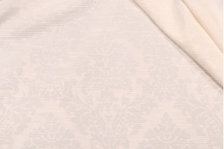Richloom Platinum Collection Newman Damask Decorator Fabric in Ecru