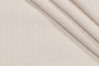 Covington Komodo Woven Chenille Matelasse Upholstery Fabric in 141-Cream