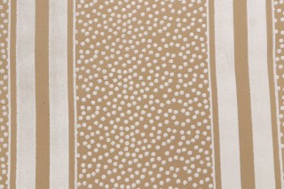 Scalamandre Velvet Stripe Upholstery Fabric in Sand