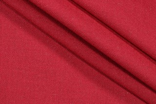 Solid Printed Drapery Fabric in Lipstick
