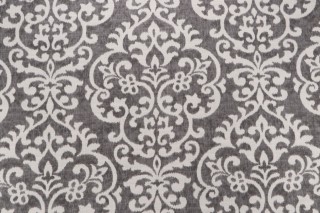 Jennifer Adams Salisbury Printed Cotton Blend Drapery Fabric in 9-Graphite for Covington