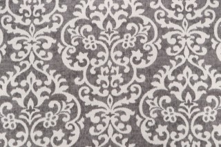 Jennifer Adams Salisbury Printed Cotton Blend Drapery Fabric in 9-Graphite for Covington
