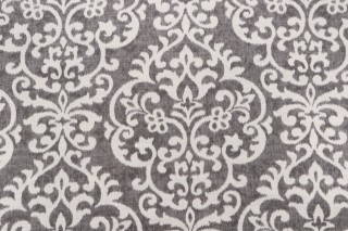 Jennifer Adams Salisbury Printed Cotton Blend Drapery Fabric in 9-Graphite for Covington