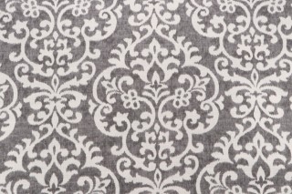Jennifer Adams Salisbury Printed Cotton Blend Drapery Fabric in 9-Graphite for Covington