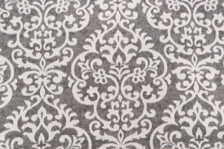 Jennifer Adams Salisbury Printed Cotton Blend Drapery Fabric in 9-Graphite for Covington