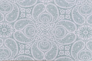 Magnolia Home Tibi Printed Cotton Drapery Fabric in Spa