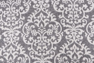 Jennifer Adams Salisbury Printed Cotton Blend Drapery Fabric in 9-Graphite for Covington