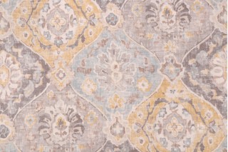 Covington Hathaway Printed Cotton Blend Drapery Fabric in Fog-190