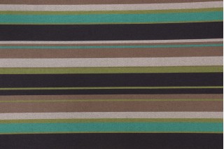 Phifer Geobella Stripe Woven Olefin Outdoor Fabric in Teal/Multi