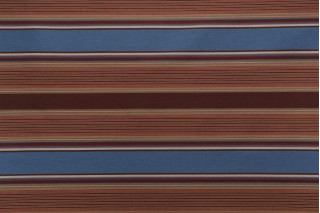 Macintosh Woven Decorator Fabric in Blue/Brown/Gold