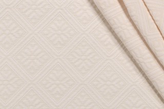 Thibaut Jamestown W73749 Matelasse Upholstery Fabric in Cream